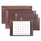 Dacasso Chocolate Brown Leather Desk Pad w/ 2022 Calendar Insert, 25.5 x 17.25 PR-3440 - alternate 2